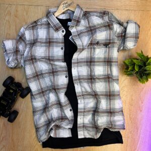 Checkered cut casual shirt